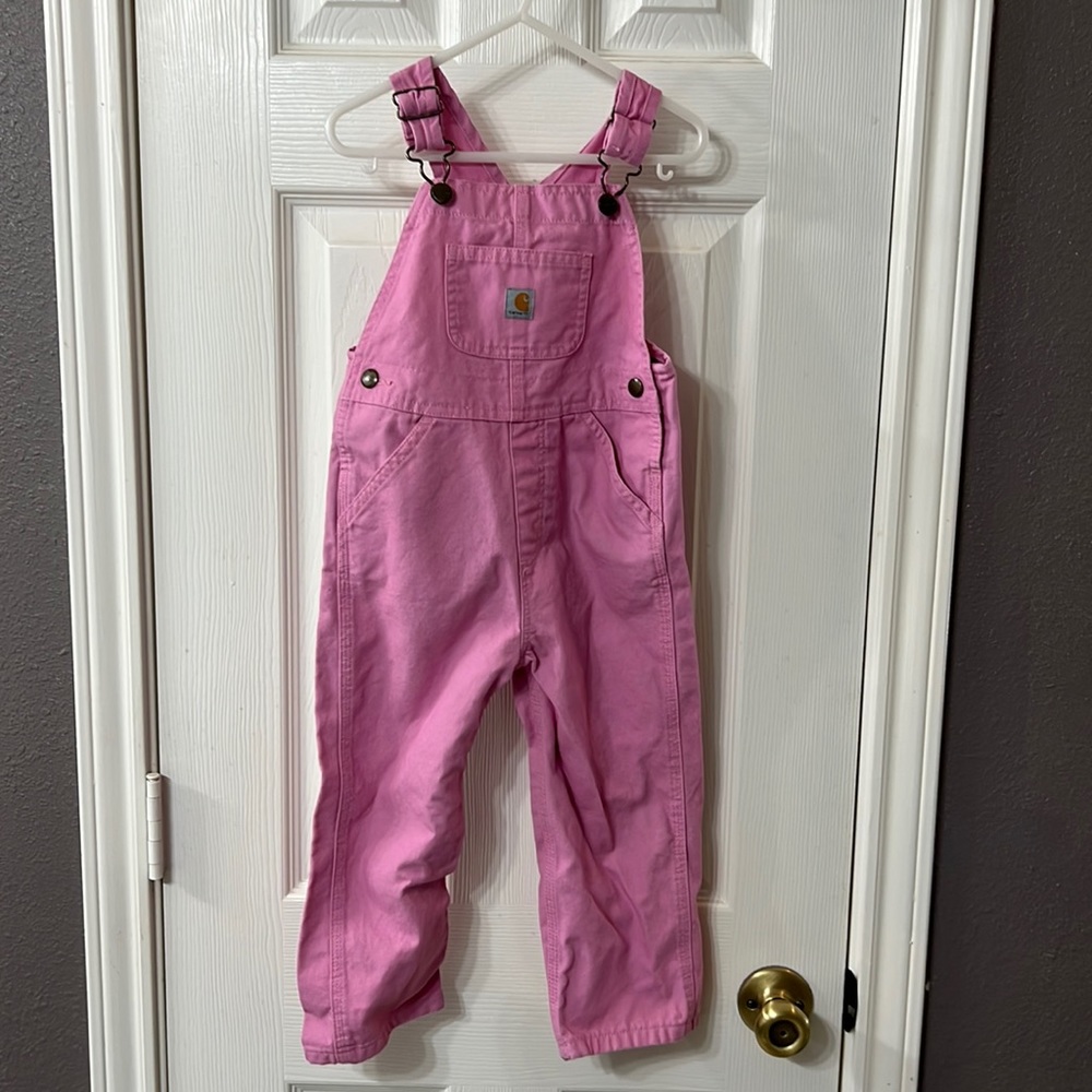 Carhartt pink overalls size 3T